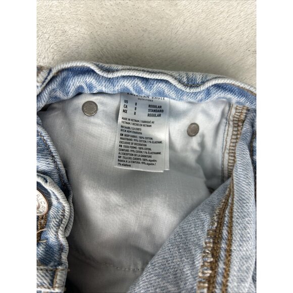 AMERICAN EAGLE Jeans Womens Size 8 Regular Distressed Highest Rise 90s Boyfriend - Picture 10 of 10